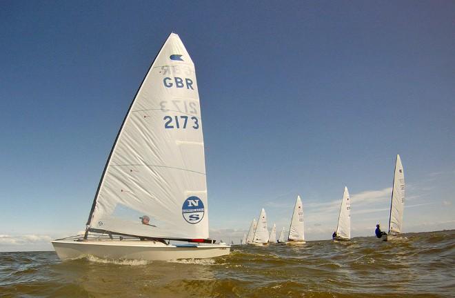 North Sails' Charlie Cumbley on his way to winning the Spring Cup in a very strong fleet. - British OK Grand Tour Series © British OK Dinghy class