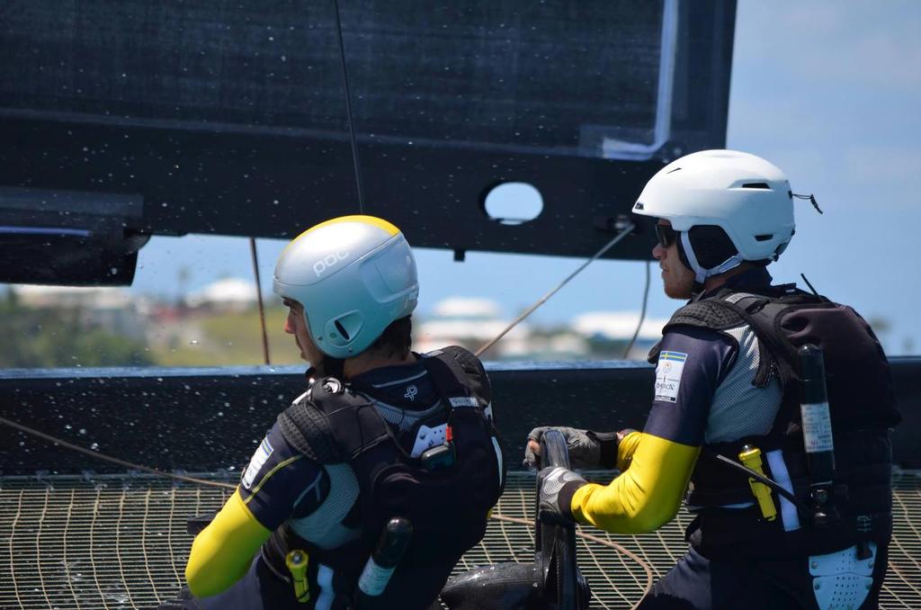 Nathan Outteridge - Artemis Racing - Bermuda May 13, 2015 © Artemis Racing