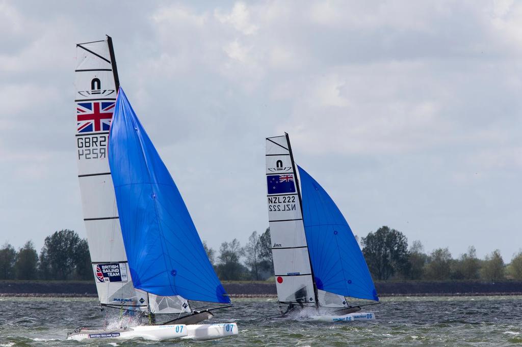 Nacra 17 - Medal Races Delta Lloyd Regatta  2015, Medemblik - the Netherlands. photo copyright Delta Lloyd Regatta - Sander van der Borch http://www.sandervanderborch.com taken at  and featuring the  class
