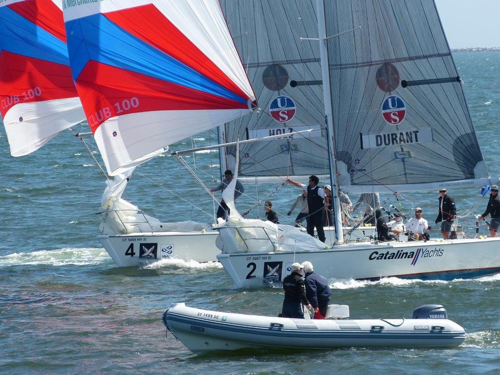 Holz,Durant close finish - Final day action of the 2015 Ficker Cup photo copyright Long Beach Yacht Club http://www.lbyc.org taken at  and featuring the  class