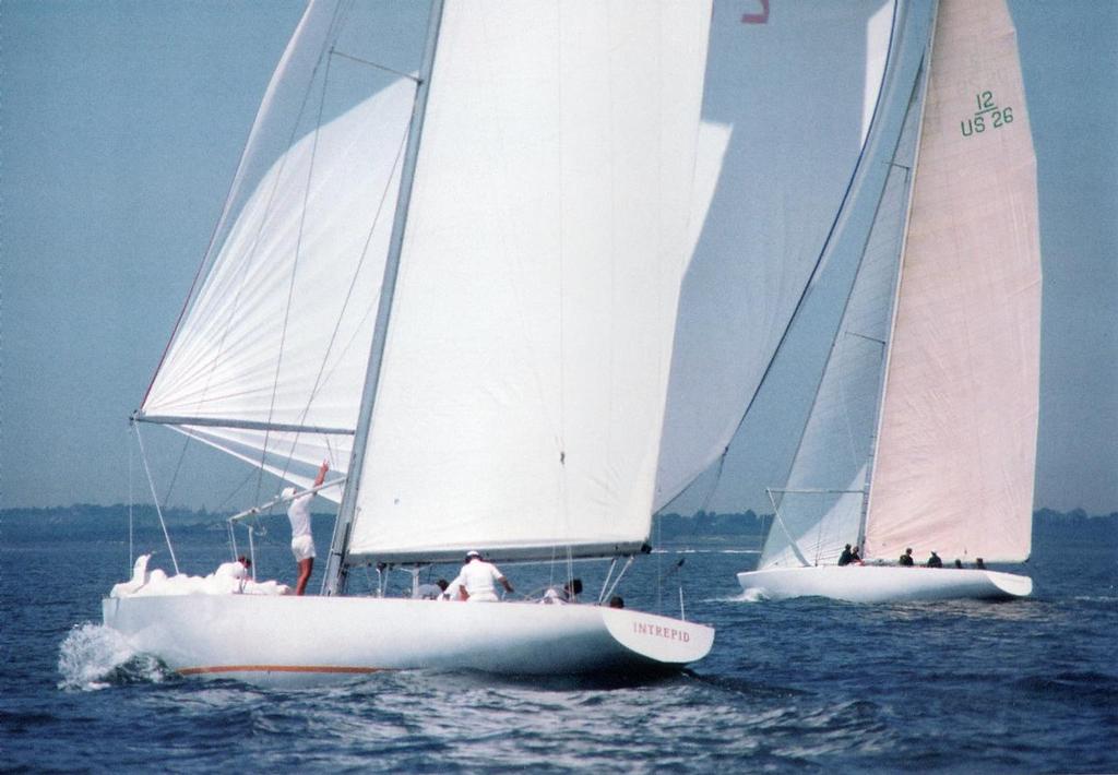 Intrepid and Courageous - Observation (Defender) Trials July 1974 - 12 Metres - America’s Cup © Paul Darling Photography Maritime Productions www.sail-world.com/nz