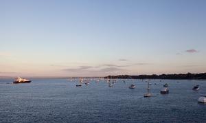 Moorings, moorings, moorings and what a view, too! photo copyright  John Curnow taken at  and featuring the  class