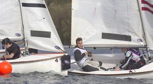 Connor Miller of Loughborough in close semi-final - BUCS-BUSA Team Racing Championship 2015 photo copyright David Eberlin taken at  and featuring the  class