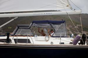Hylas 54 Tara on their first Atlantic crossing with ARC Europe - ARC Europe 2015 photo copyright WCC / Alastair Abrehart taken at  and featuring the  class