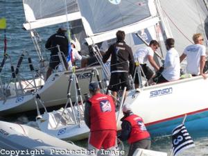 Corbett V Durant pre start, Day 1 Congressional Cup - 51st Congressional Cup photo copyright Corbett Racing taken at  and featuring the  class
