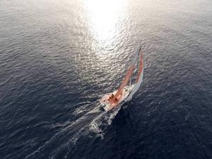 Leg six to Newport onboard Dongfeng Race Team. Jib top reaching. - Volvo Ocean Race 2015 photo copyright Sam Greenfield/Dongfeng Race Team/Volvo Ocean Race taken at  and featuring the  class