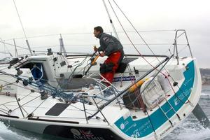 Henry Bomby sailed a great race, pulling himself up from the bottom to 12th place overall. - Solo Concarneau Trophée Guy Cotten photo copyright Ed Ovenden taken at  and featuring the  class