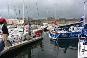 Rookie Rob Bunce arrives back into Concarneau after his toughest race yet. - Solo Concarneau Trophée Guy Cotten photo copyright Artemis Offshore Academy taken at  and featuring the  class