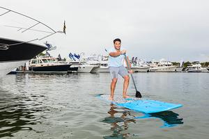 Superior SUP blue photo copyright Superior Jetties www.superiorjetties.com taken at  and featuring the  class