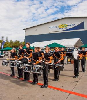 The Saint Stephens Drumline Band add to the Expo X Factor photo copyright Gold Coast International Marine Expo taken at  and featuring the  class