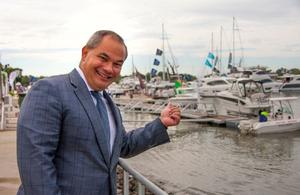 Thumbs up to Expo's massive and luxurious on-water showcase spanning 3 marinas from City of Gold Coast Mayor Tom Tate photo copyright Gold Coast International Marine Expo taken at  and featuring the  class