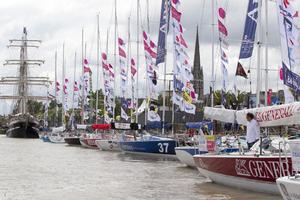 The atmosphere in Bordeaux has been electric, thousands of people have passed through the Race Village daily. photo copyright Alexis Courcoux taken at  and featuring the  class