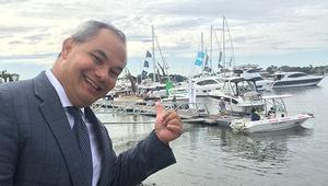 City of Gold Coast Mayor Tom Tate gives Expo the thumbs up photo copyright Gold Coast Marine Expo www.gcmarineexpo.com.au taken at  and featuring the  class