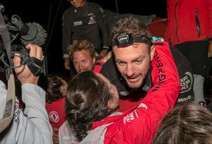 Fleet arrival at Newport - Volvo Ocean Race 2015 photo copyright Billie Weiss / Volvo Ocean Race taken at  and featuring the  class