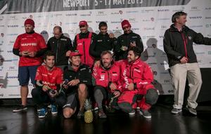 Fleet arrival at Newport - Volvo Ocean Race 2015 photo copyright Billie Weiss / Volvo Ocean Race taken at  and featuring the  class