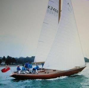 Morning Cloud III racing off Cowes with Sir Edward at the helm photo copyright Arundells taken at  and featuring the  class