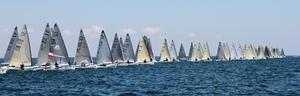 Fleet in action - 2015 Finn World Masters photo copyright Mariya Abashkina taken at  and featuring the  class
