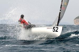 Sarunas Felenderis - 2015 Finn Europeans in Split photo copyright  Robert Deaves taken at  and featuring the  class