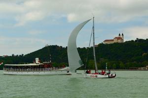 Locals stayed close to Tihany peninsula on downwind leg - 2015 ORC Sportboat European Championship photo copyright ORC Media taken at  and featuring the  class