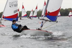 Monique Vennis-Ozanne, first girl in the 4.2 fleet at the Topper Inlands - Topper Inland Championship and National Series photo copyright Peter Newton taken at  and featuring the  class