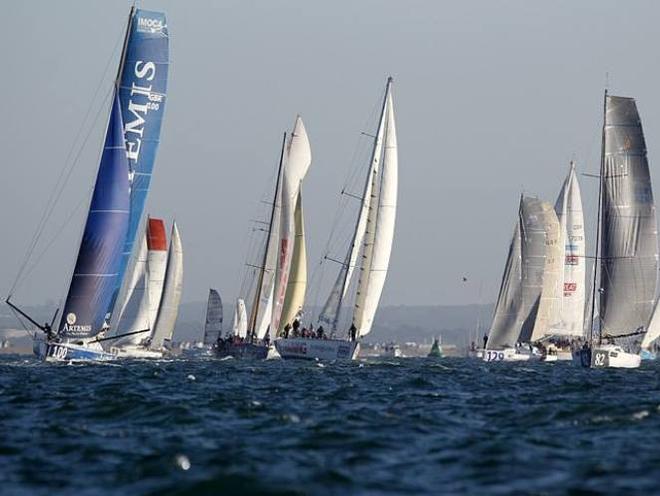 Amazing fleet in action - 2015 Round the Island Race © Paul Wyeth