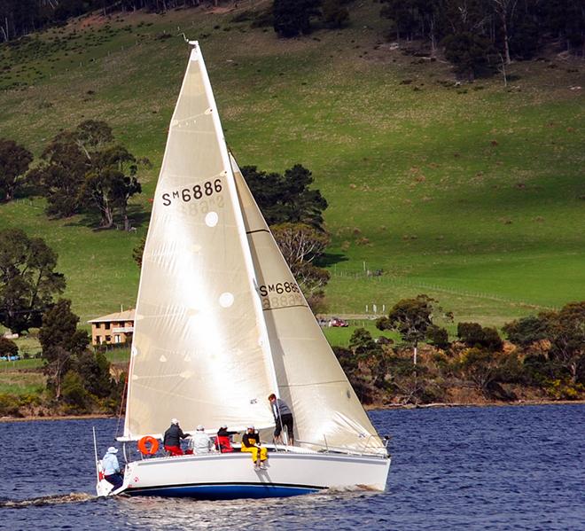 Young Lion (Scott Brain and Steve Chau) won DIvision 2 of the RYCT Winter Series opening race.  © Peter Campbell