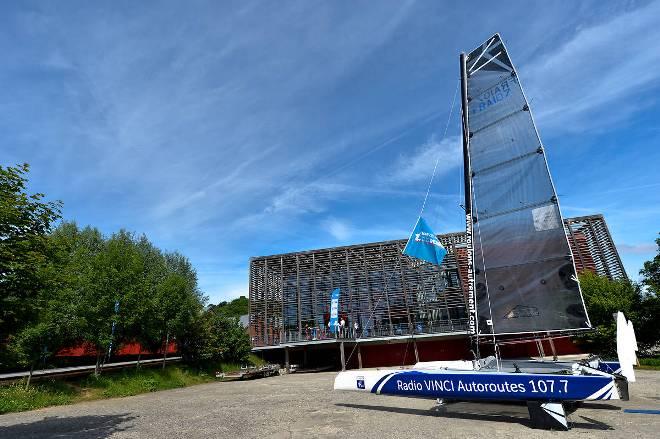 Tour de France à la Voile 2015 - Conférence de presse - 28/05/2015 - Parc Nautique de l’île de Monsieur - Sèvres - France - Le Diam 24, le nouveau bateau du Tour de France à la Voile - Tour de France à la Voile 2015 © ASO/P.Perreve