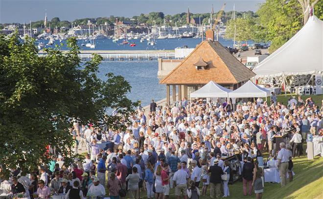 New York Yacht Club hosted over 1,000 sailors for cocktails and dinner on the expansive grounds of its waterfront Harbour Court clubhouse ©  Rolex/Daniel Forster http://www.regattanews.com