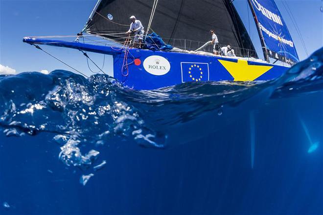 Esimit Europa 2, SLO after the start of the offshore race ©  Rolex / Carlo Borlenghi http://www.carloborlenghi.net