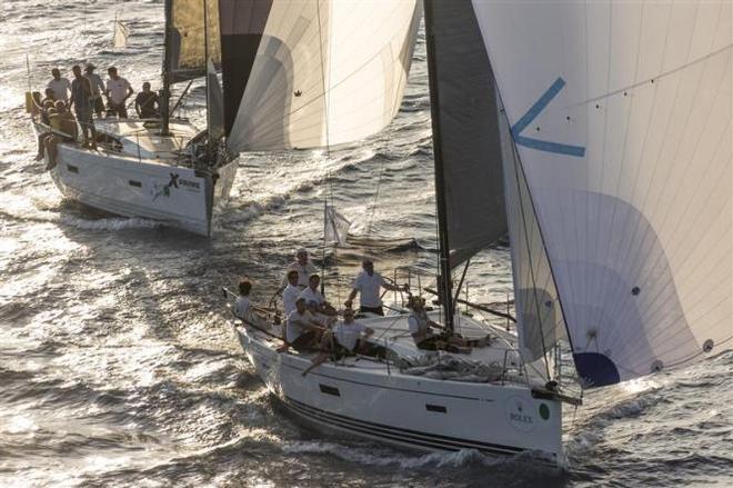 X-Prime, RUS and Amber Miles, LAT approaching the Giraglia Rock - 2015 Giraglia Rolex Cup ©  Rolex / Carlo Borlenghi http://www.carloborlenghi.net