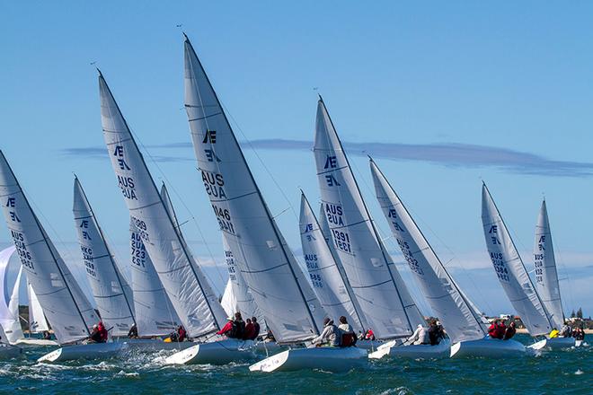 Magic day on the water - Marinepool 19th Etchells Australasian Championship © Teri Dodds http://www.teridodds.com