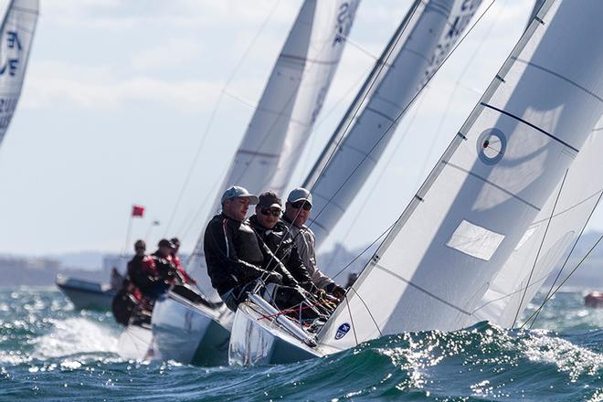 Land Rat (John Warlow) sits third overall so far - Marinepool 19th Etchells Australasian Championship © Teri Dodds http://www.teridodds.com