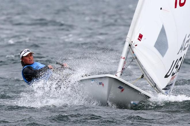 US-American Laser Radial sailor Erika Reineke did take the chance in the Medal Race to win the title - 2015 Kieler Woche © www.segel-bilder.de