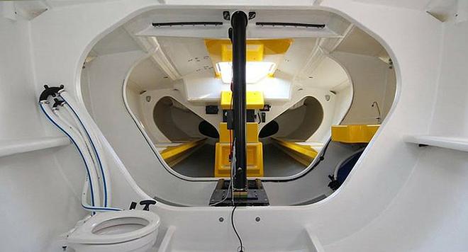 Sturdy. Ring frames, carbon keel box and movable mast step. &copy; CFM/M.A.T. Yachts