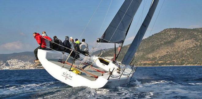 The transom is where you get to really see the full Mark Mills design ethos at work. &copy; CFM/M.A.T. Yachts