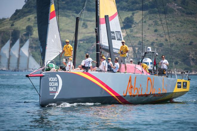  Mayor of Lsbon Fernando Medina wins the ProAm race onboard Abu Dhabi Ocean Racing © Ricardo Pinto / Volvo Ocean Race
