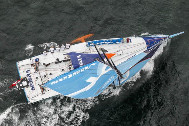 June 6,2015. The Leg 8 start in Lisbon; Team Vestas Wind  ©  Ainhoa Sanchez/Volvo Ocean Race