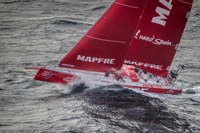 June 09,2015. MAPFRE passing by Costa da Morte - Coast of Death - in Spanish waters during Leg 8 to Lorient. ©  Ainhoa Sanchez/Volvo Ocean Race