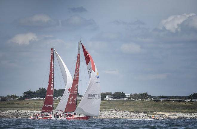 MAPFRE and Dongfeng Race Team - Volvo Ocean Race - Lorient In-Port Race © Ricardo Pinto / Volvo Ocean Race
