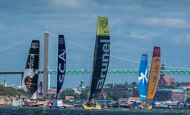  June 25,2015. The fleet during the ProAm 1 Race in Gothenburg.  © Victor Fraile/Volvo Ocean Race http://www.volcooceanrace.com