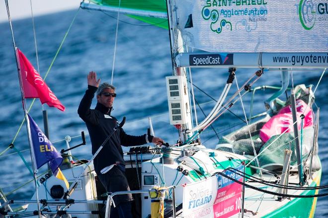 Vincent Biarnes (Groupe Guyot) lors de la 2eme etape - 2015 Solitaire du Figaro – Eric Bompard Cachemire © Alexis Courcoux