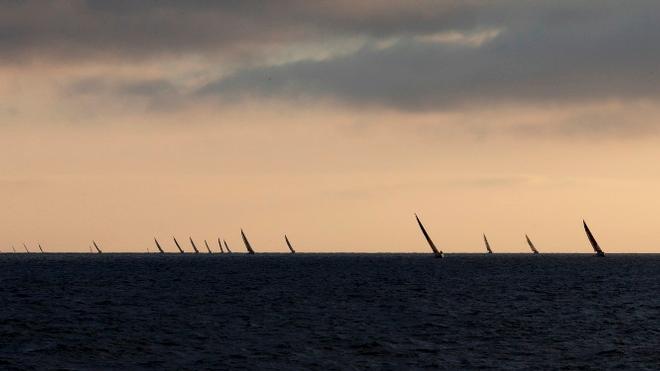 Les Figaros Beneteau lors de la 3eme etape - 2015 Solitaire du Figaro – Eric Bompard Cachemire © Alexis Courcoux