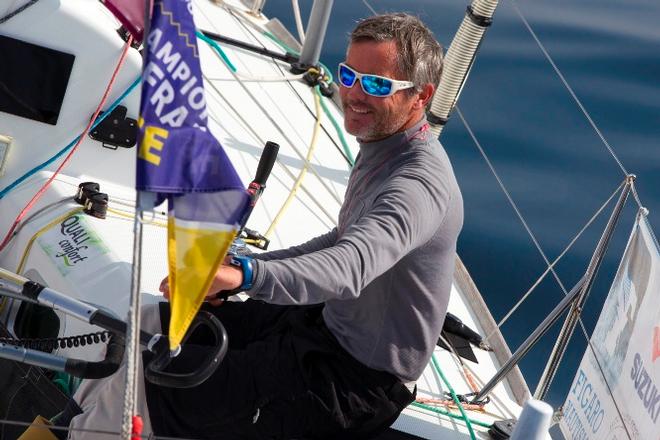 Gildas Mahe (Qualiconfort-The Beautiful Watch) lors de la 3eme etape - 2015 Solitaire du Figaro – Eric Bompard Cachemire © Alexis Courcoux