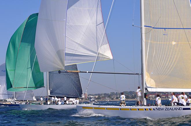 The 2014 12 Metre North American Championship was sailed on the famed America’s Cup waters in Newport, Rhode Island © SallyAnne Santos / Wndlass Creative