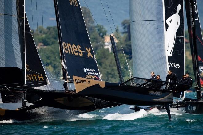 D35 Trophy - Ladycat powered by Spindrift racing Decision 35 - the fleet race of the Open de Versoix, Geneva, Switzerland © Chris Schmid