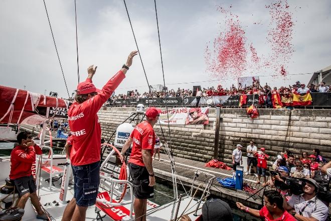 Lorient arrival - Volvo Ocean Race 2015 ©  María Muiña / MAPFRE