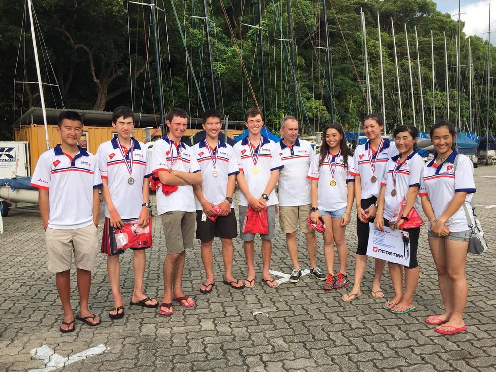 J-Asia Lasers with Coach Marek Nostitz-Jackowski and Opti Sailor Nancy Highfield - 58th HK Festival of Sport Open Dinghy Regatta © J-Asia