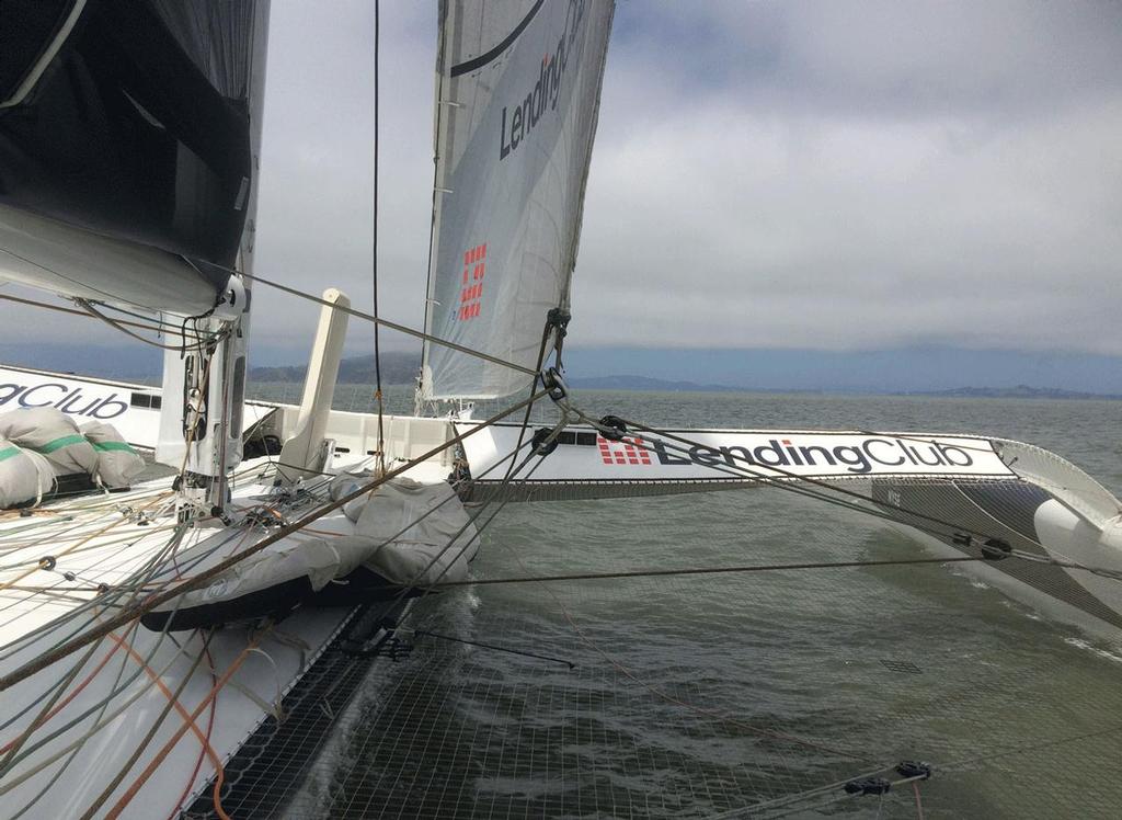 Lending Club 2's floating jib-lead system © David Schmidt