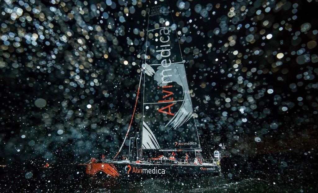 June 19, 2015. Arrivals to the Pitstop in The Hague during Leg 9 to Gothenburg; Team Alvimedica photo copyright Ricardo Pinto / Volvo Ocean Race taken at  and featuring the  class