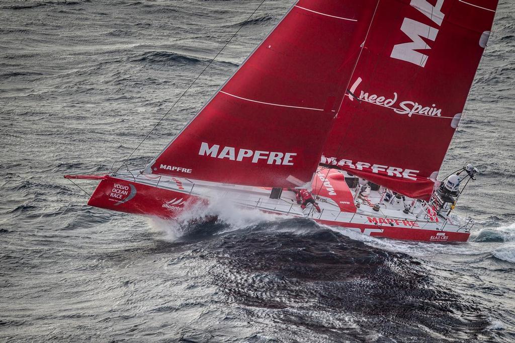 June 09, 2015. MAPFRE passing by Costa da Morte - Coast of Death - in Spanish waters during Leg 8 to Lisbon. ©  Ainhoa Sanchez/Volvo Ocean Race